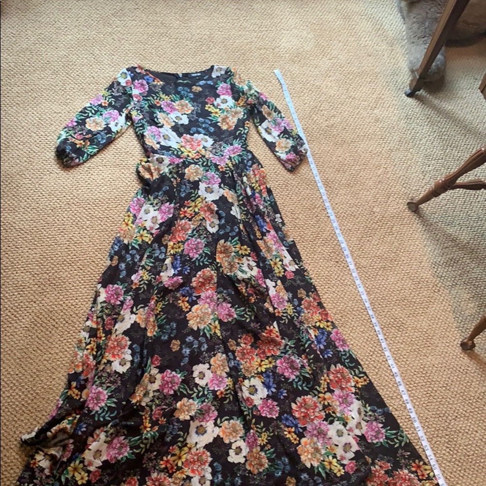 Floral floor length dress from Anthropologie